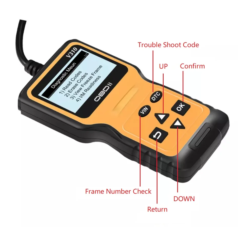 Universal Obd2 Diagnostic Tool 12v 24v Scanner Auto Code Reader Check