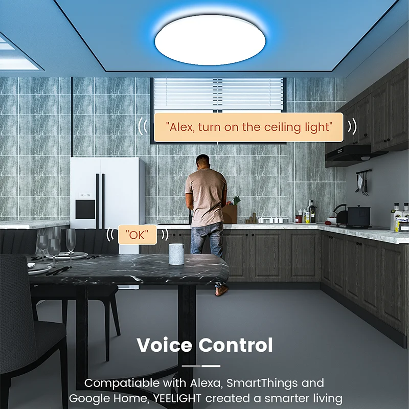 Хит продаж потолочный светильник YEELIGHT Xiaomi Arwen 450C умный дом работает с умными вещами для дома и