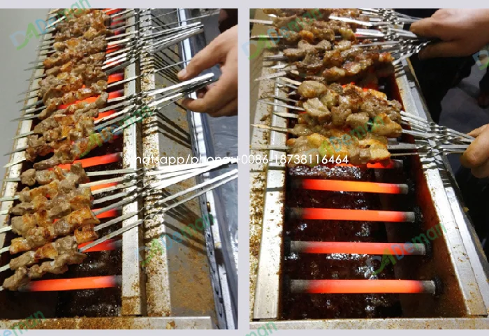 ribs kebab in Gourmia smart smokeless grill