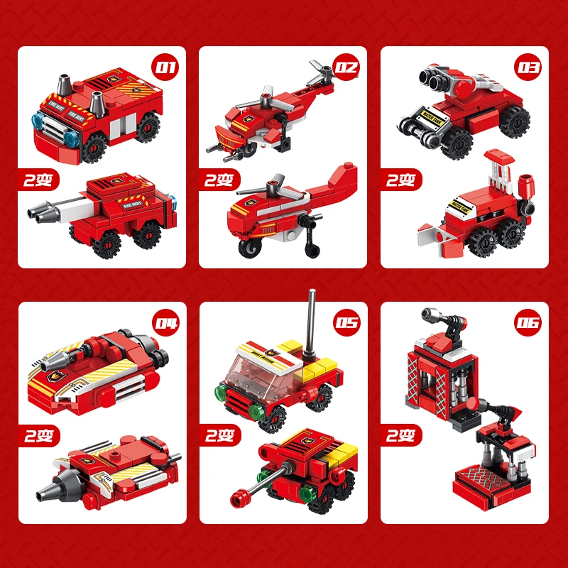 Model Plastic Building Blocks Children Bricks Plane Transform Robot Toys  for Kids Indoor Playing