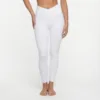 V waist pants white