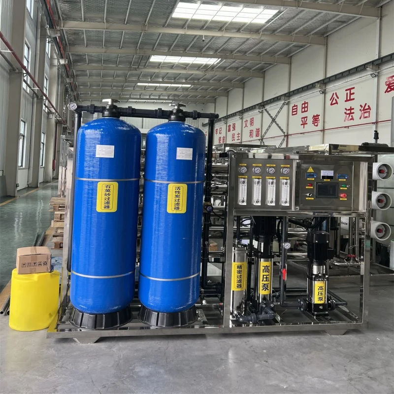 Small Water Refilling Station 500lph Reverse Osmosis System Treatment ...