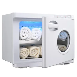 Private Label Professional Electric Hot Towel Warmer Cabinet UV Sterilizer for Facial Spa Hair Salon Barber Shop Ozone Plastic