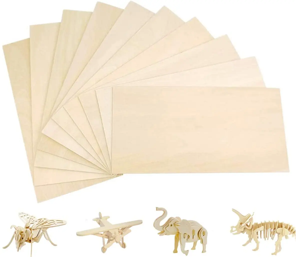 20pcs 100x100x1mm Wooden Plate Balsa Wood Sheets for DIY House Ship  Aircraft Boat Model Toys Craft 