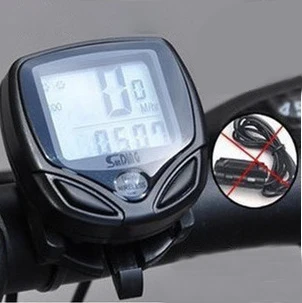 Wireless Bicycle Speedometer and Odometer Wireless Waterproof Cycle Bicycle Computer with LED Display