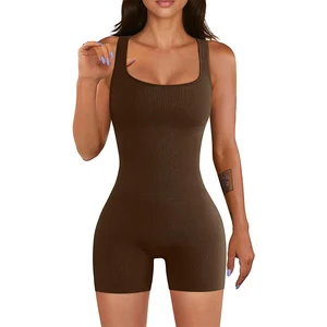 New Arrival Sexy Casual Women One Piece Jumpsuit Gym Sports Active Wear Bodysuit