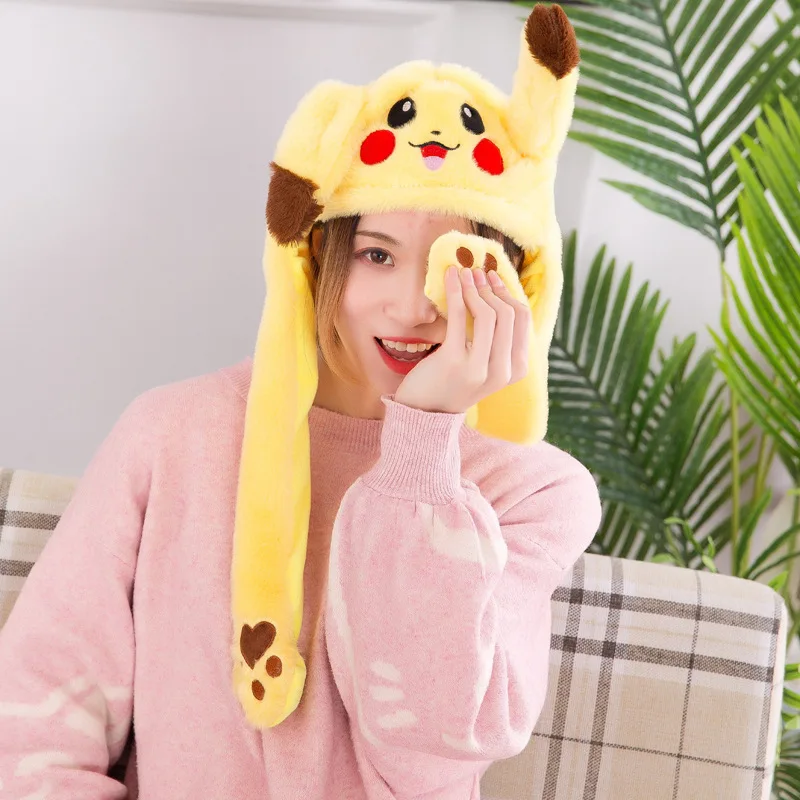 Tik Tok Sonic Boom Luminous Cartoon Stitch Rabbit Cute Girl Warm Hat