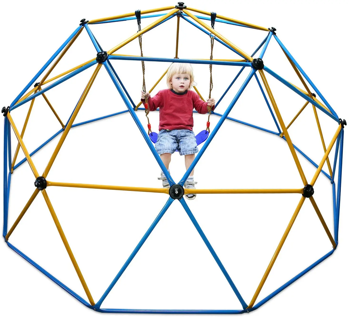 Ctsc 12ft Climbing Dome With Extensions Of Slide Monkey Bar Swing Set