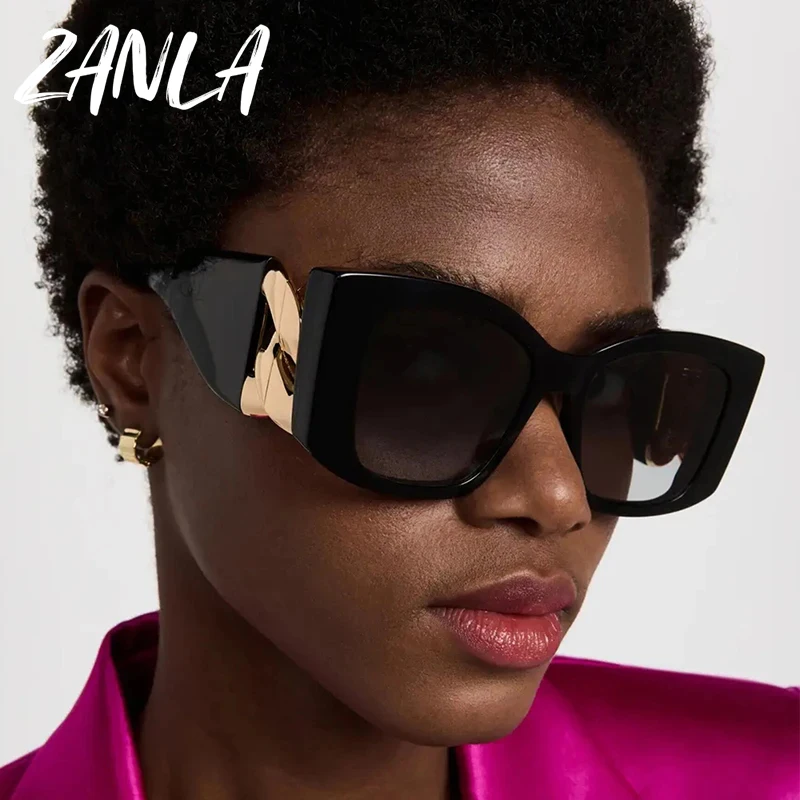 2024 Y2K Luxury Brand Designer Oversized Square Sunglasses display picture 1