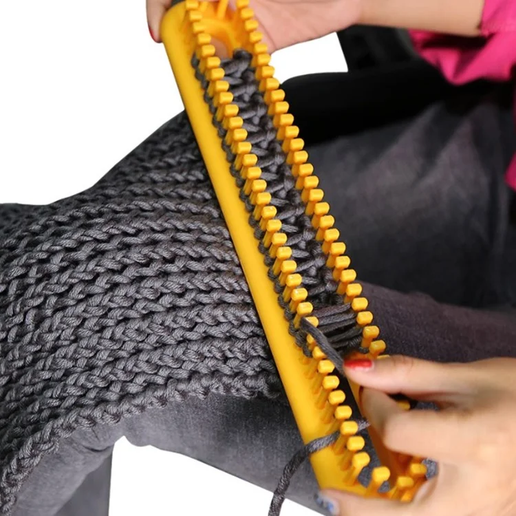 Wholesale Plastic Rectangular Craft Tool Knitter Knitting Loom Set for Hat Scarf Shawl Sweater Sock Blankets