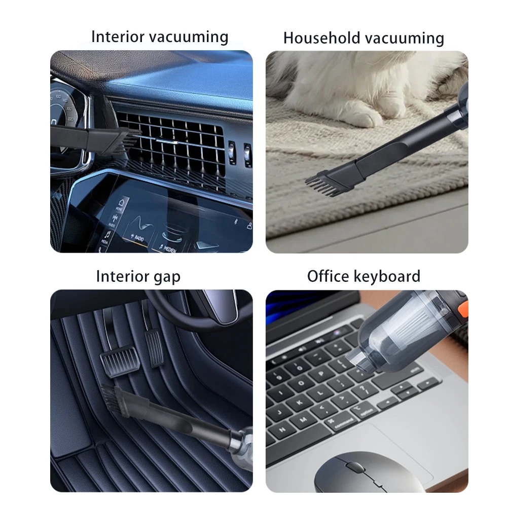 Portable Rechargeable Mini Wireless Vacuum Cleaner Handheld Battery Powered for Home Car Pet Hair and Office Use - view 6