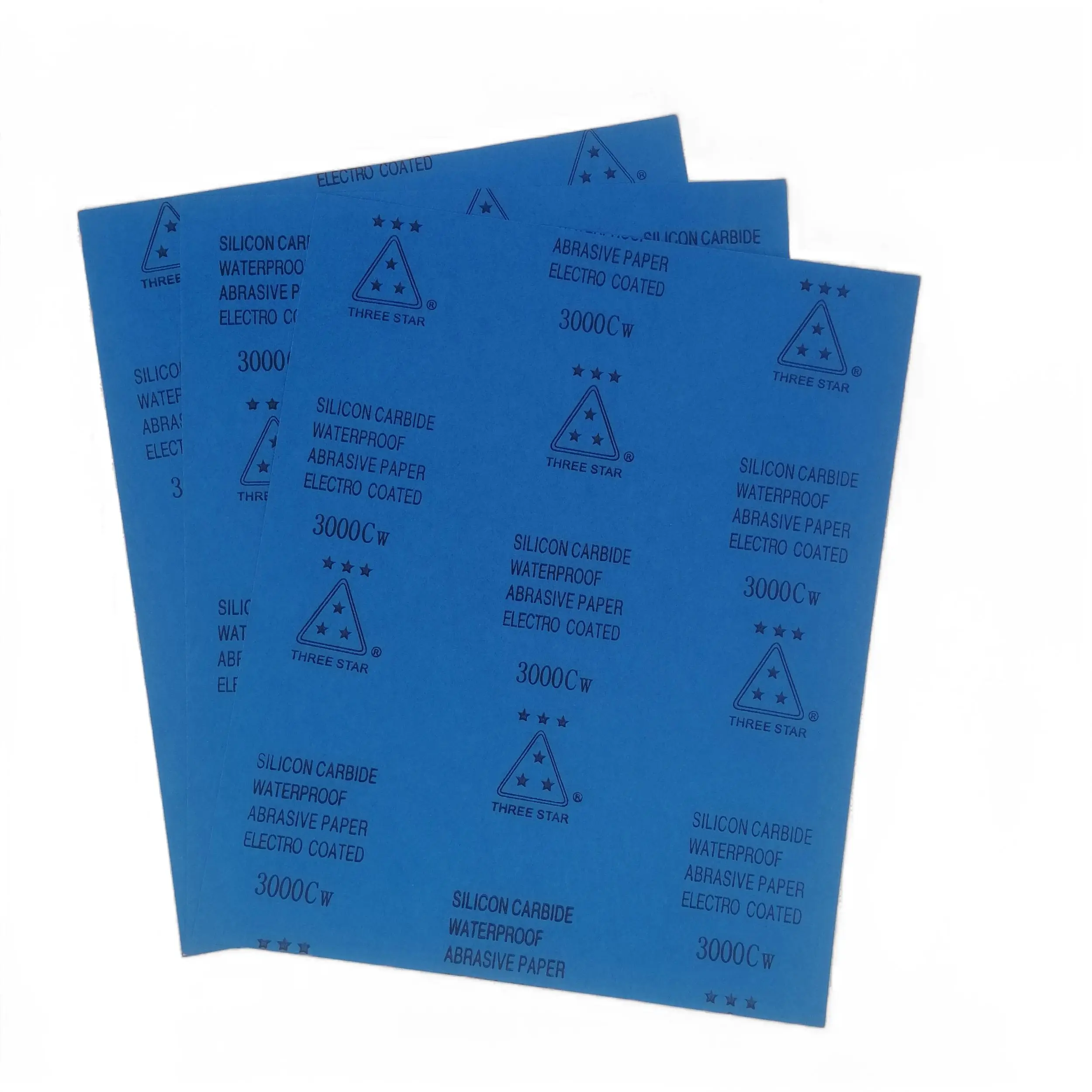 Three Star High Quality Factory Direct Sales Abrasive Sandpaper Sand Grinding Polishing Paper Sanding 40 120 Grit Sanding Sheet