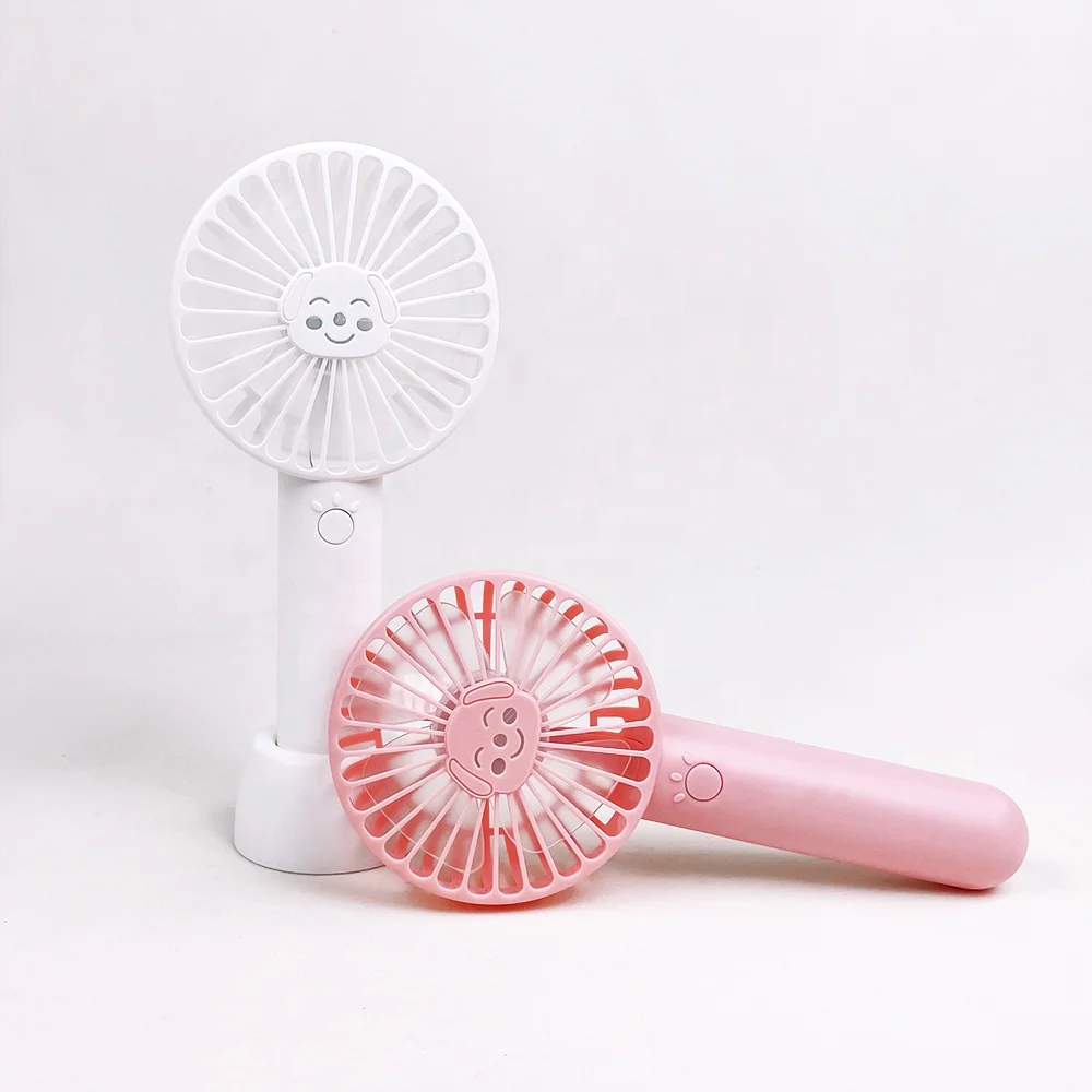 Promotional Mini Handheld Fan Small Personal Portable Fan Speed Adjustable USB Rechargeable Fan for Women Girls Kids Outdoor