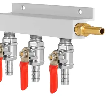 Customized 3 Way Co2 Gas Manifold Splitter Distributor for beer equipment