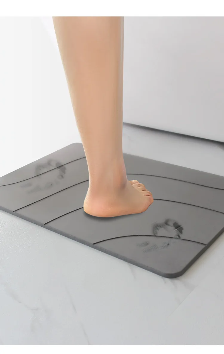 Diatomaceous Earth Bathroom Hard Shower Floor Mat Nonslip Super Water