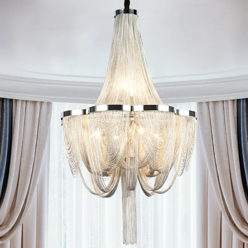 Atlantis alumiun project chain chandelier lighting decorative