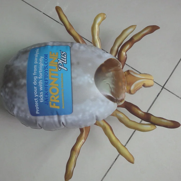 Store Display Custom Design PVC Inflatable Ticks for Promotion Tick Killed Medicine