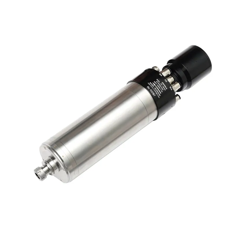 Manual 80mm Diameter ER16 Spindle 4KW ATC 40000RPM Spindle Motor Water Cooling CNC Router