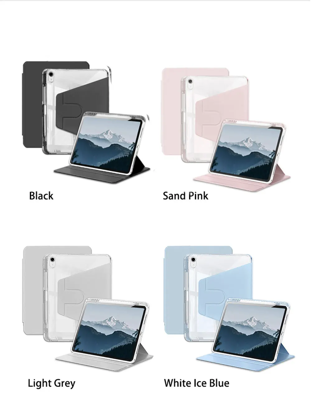 2022 with pencil holder 360 rotation protective stand cover-7