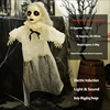 A female ghost in white, a little hanging ghost