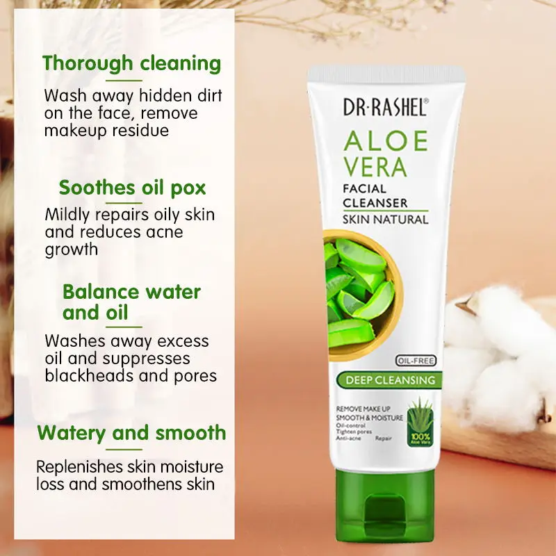 2021Dr rashel hottest selling deep cleansing 1530 aloe vera  brighten anti-aging facial cleanser  moisturizing face cleaning