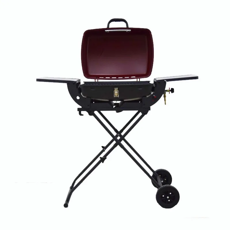 Outdoor Collapsible BBQ Gas Grill BBQ Trolley