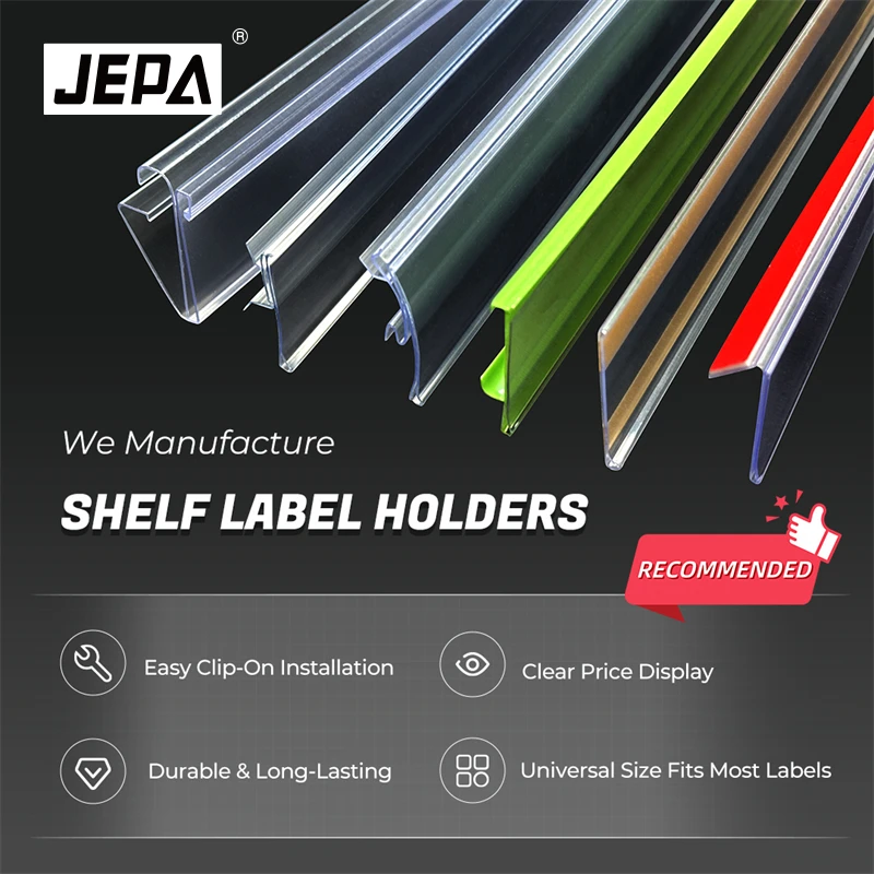 Supermarket Shelf Label Holder Display Rack for Data Price Tag Strips ...