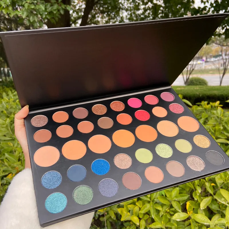 
 39 оттенков бумажные тени для век Палитра жемчужные легкие матовые яркие пудры водостойкие легкие цветные тени для век с индивидуальным логотипом  