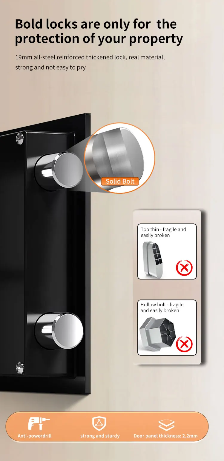 CEQSAFE High-Security Money Safe Mini Steel Safe with Electronic Lock Safe Deposit Box manufacture