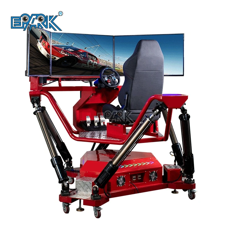 360 Degree Rotating Dynamic Simulator 6 Dof 3 Screen Motion Car Racing Driving Game Machine Car Game for Sale