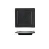 7 inch  square plate-night shadow black