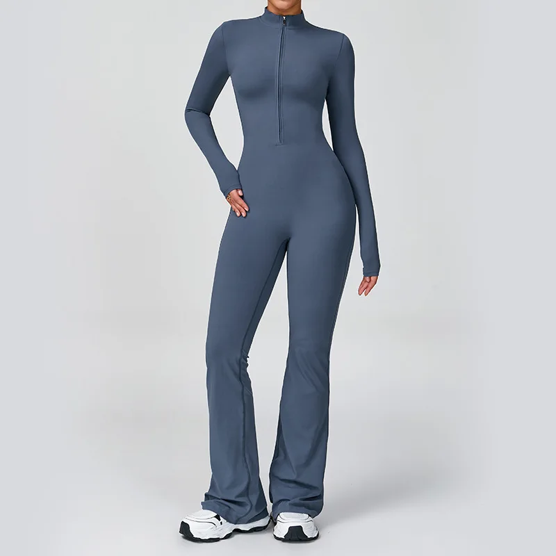Nylon Breathable And Soft Long-Sleeved Yoga Bodysuit High-Intensity Sportswear Low Minim detail