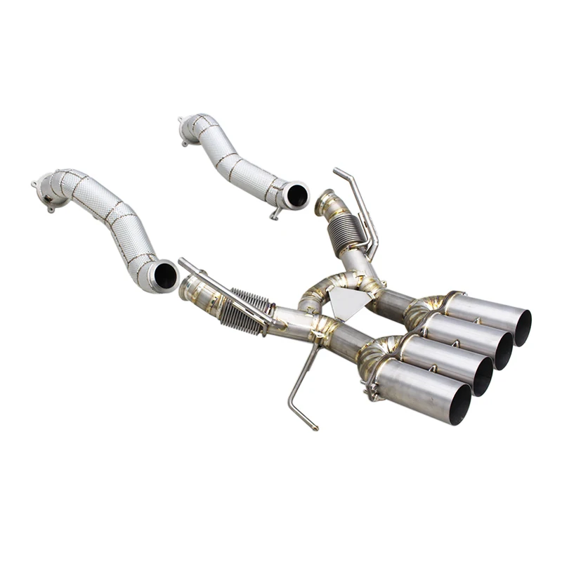 Fcatory Catback Exhaust Downpipe For Mclaren 765LT 4.0T 2020+DIRECT Replacement Titanium Axle Back