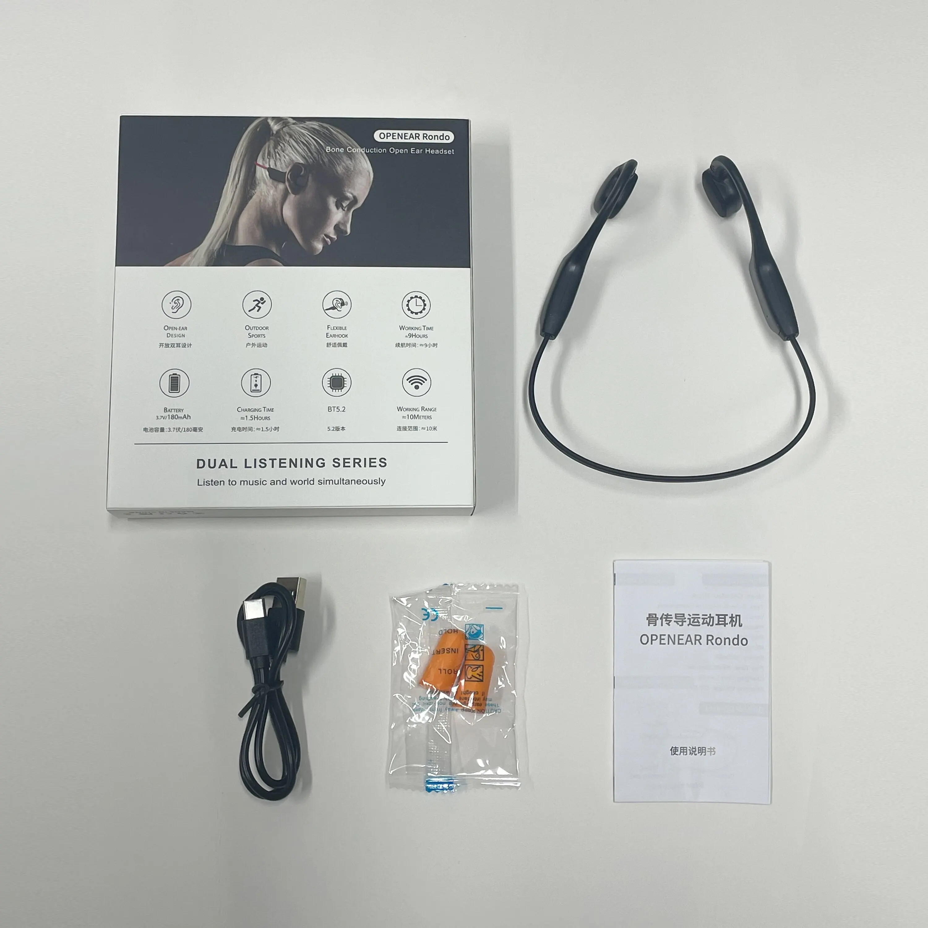 Bone Conduction Headphones Bluetooth 5.4 - Open Ear Headphones Wireless With - View #12