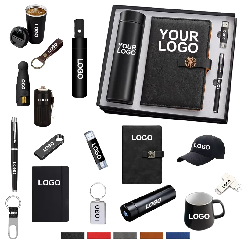 Customize Logo Travel Promotion Marketing Notebook Pen and Keychain Gift Set Wedding Gifts Souvenirs for Guests Gift Sets