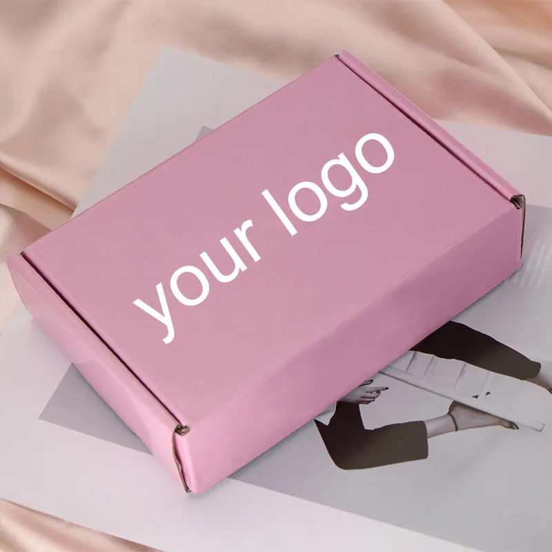 Custom Size Logo Printing Shipping Box Jewelry Clothes Sunglass Women Under Wear Shipping Mailer Box Corrugated Mailer Boxes