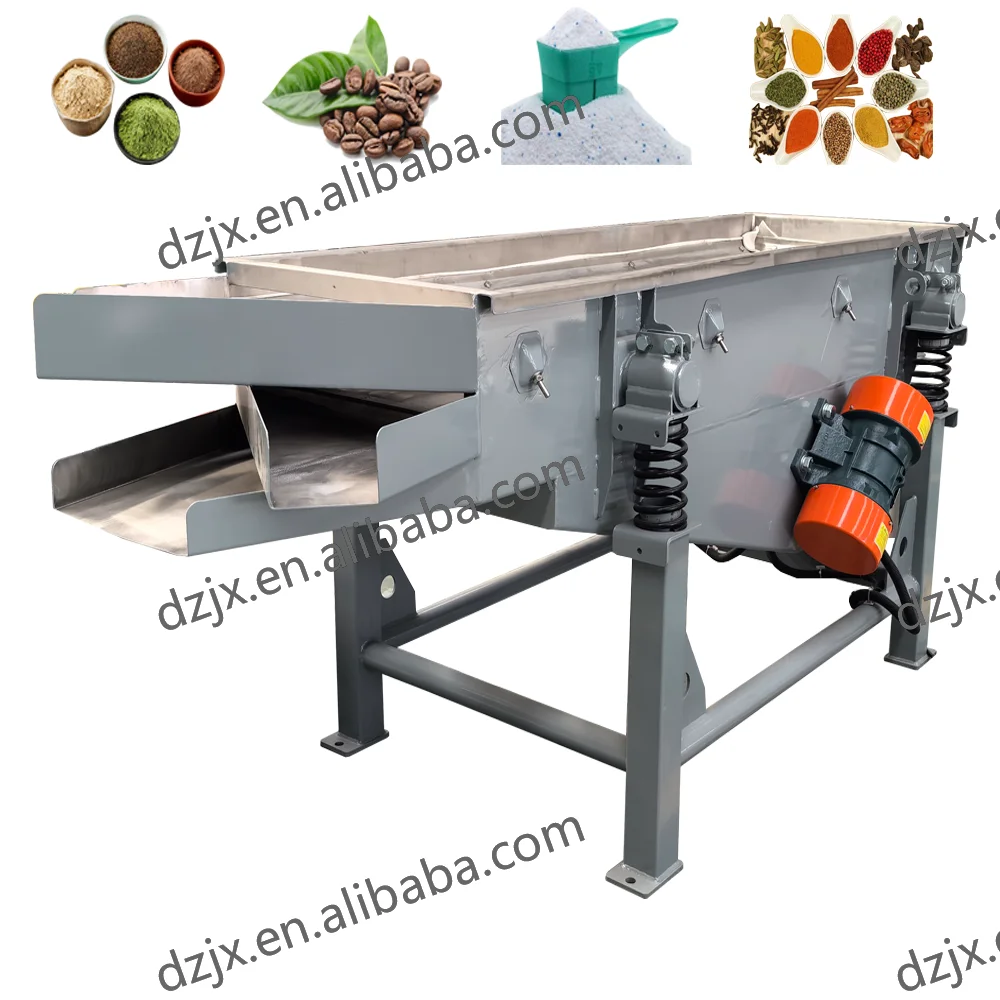 DZJX  Industrial Automatic Linear Vibrating Screen Sieve Machine Machine India for Sand Rapeseed Flour Powder