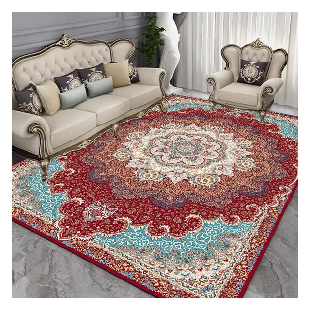 Faux Cashmere Rug Washable Bedroom Rug, Soft Rugs for Living Room Dining Room, Non-Slip Non-Shedding Low-Pile Floor Carpet