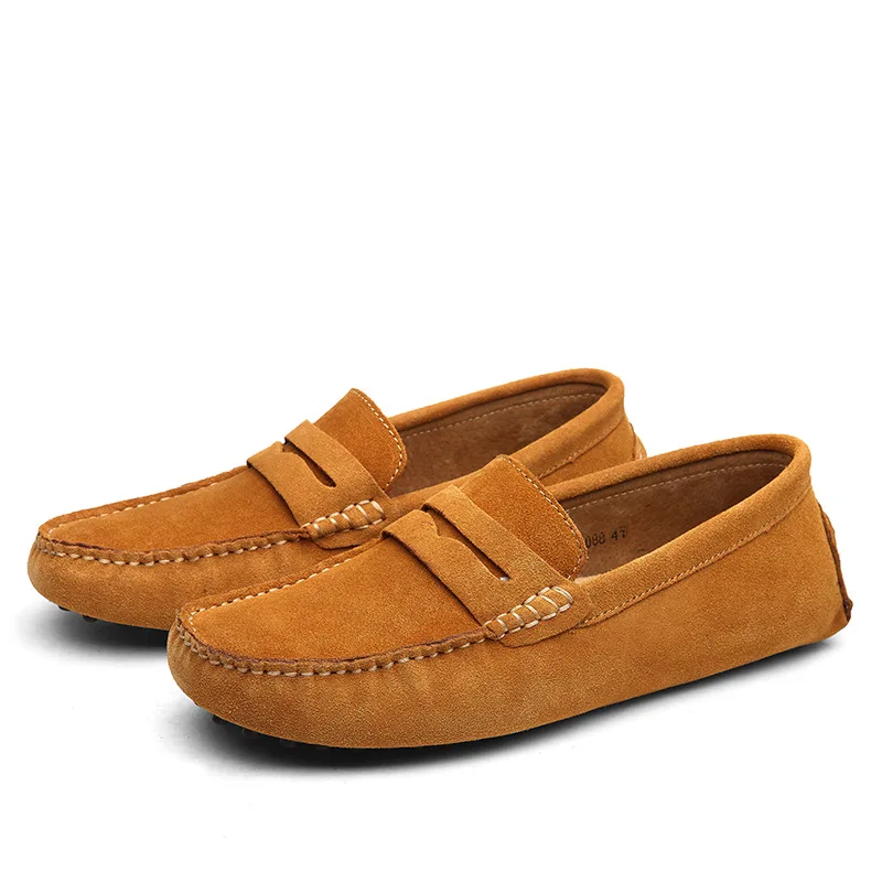 Louis Vuitton Mens Drivers - Classic Suede Loafers display picture 1