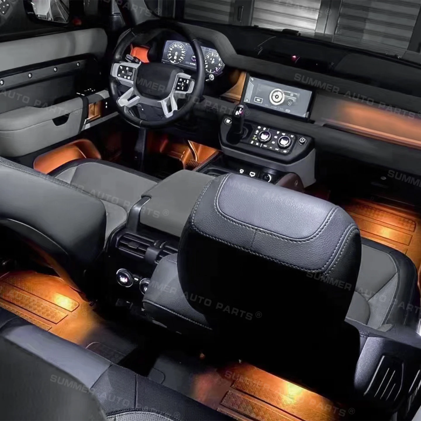 Éclairage D'ambiance De Voiture, 2 En 1, 110 Cm + 35 Cm, 168