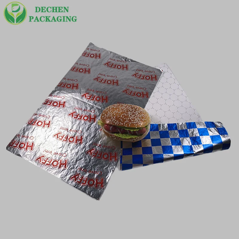 Papier aluminium pour hamburger papier aluminium pour hamburger