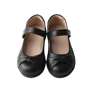 2026 New Arrival Black Pu Leather Kids Children School Student Shoes Dress Girl Boys Shoes