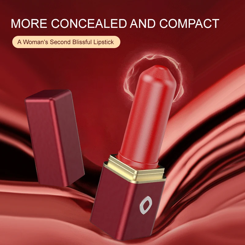 LOTUSIF Discreet Makeup Case Design Dual-Purpose Lipstick Vibrator for Women Anal/Clitoral Stimulation Female Vibrator