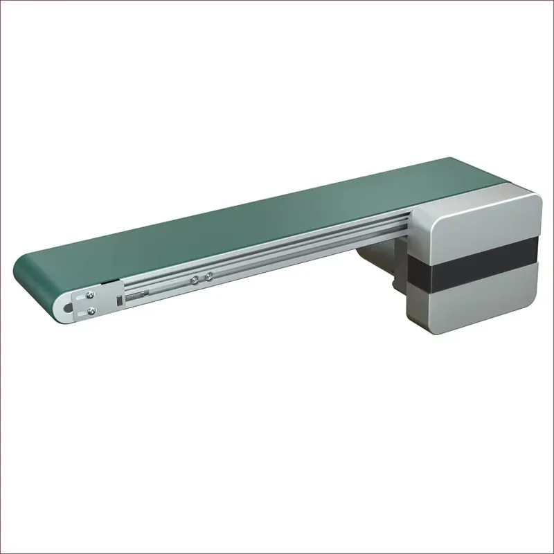 6000 Series PVC Full Belt Conveyor Electrically Controlled Speed Adjustable Small Electric Conveyor Belt Accurate Positioning