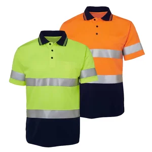Hot Sale High Visibility Short Sleeve Hivis Work Hi Viz Reflective Safety Custom Hi Vis Polo Shirt