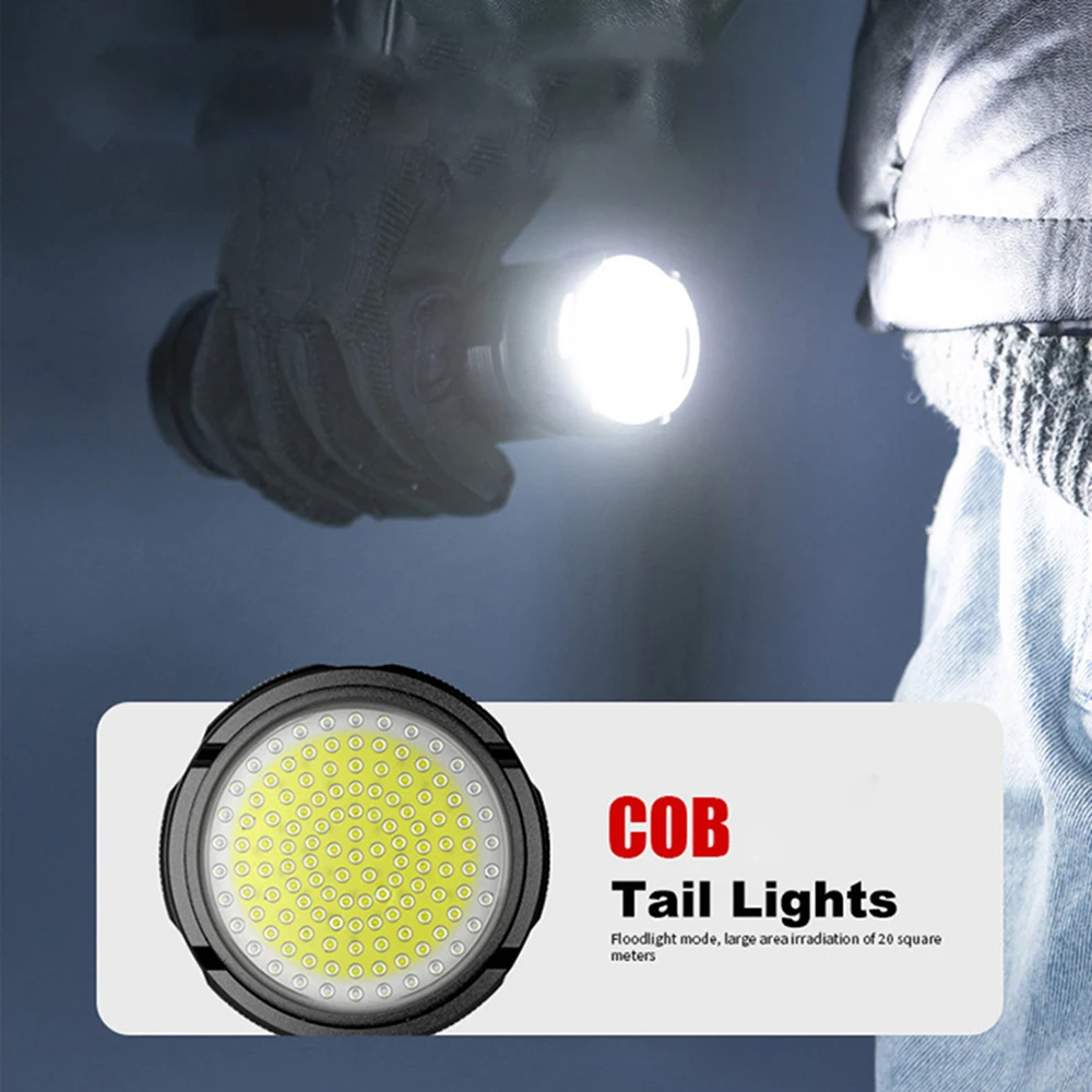 Helius Super Powerful Long Range LED Rechargeable Tactical 15000Mh Built-in Battery Emergency Spotlight Flashlight