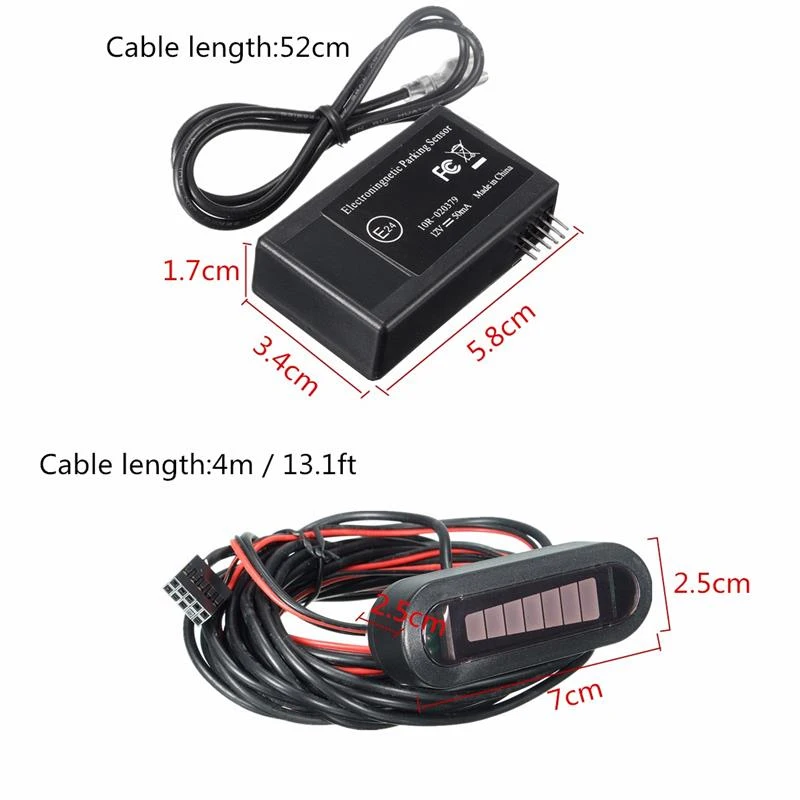 Auto Electromagnetic Parking Sensor U302 LED Electromagnetic Car Sensors Parking Sensors System No Hole No Drill