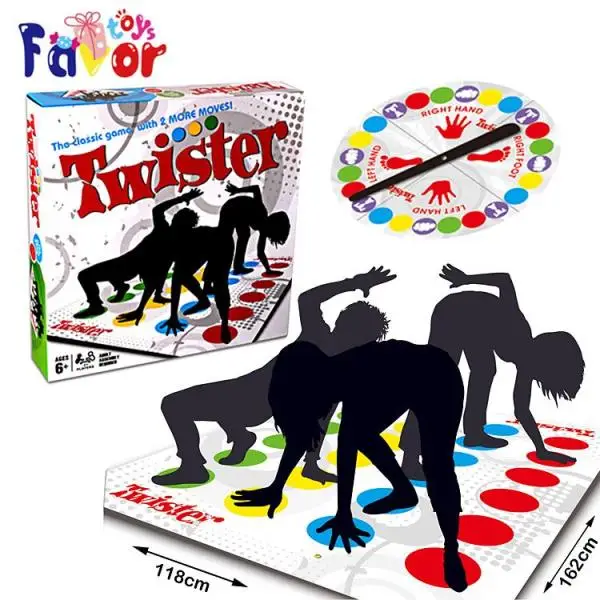 Classic Twister Funny Family Moves Board Game Children Friend Body Games TY5N