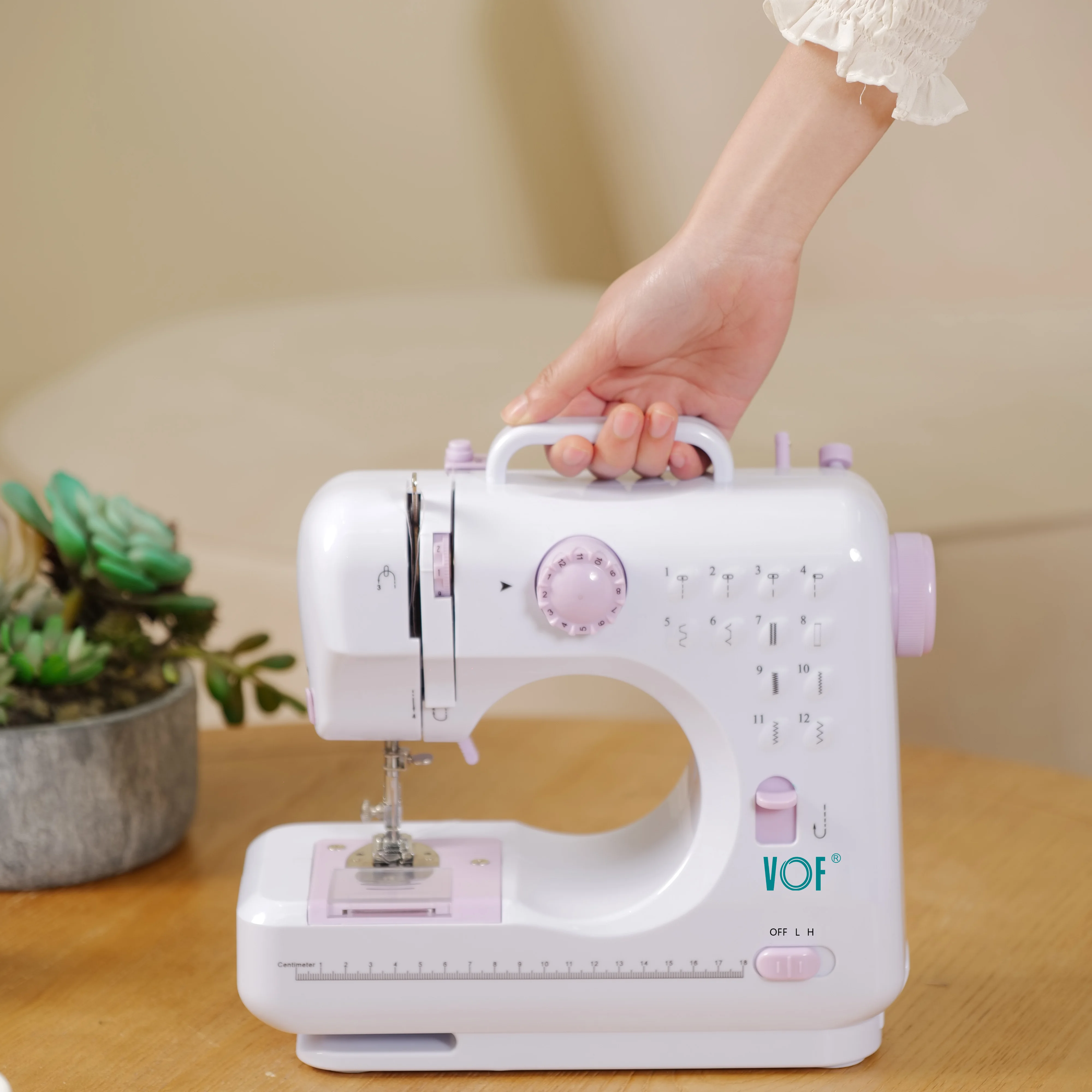 VOF FHSM-505 Automatic Pattern Hem Jeans Homeuse Suit Overlock Sewing Machine with Foot Pedal