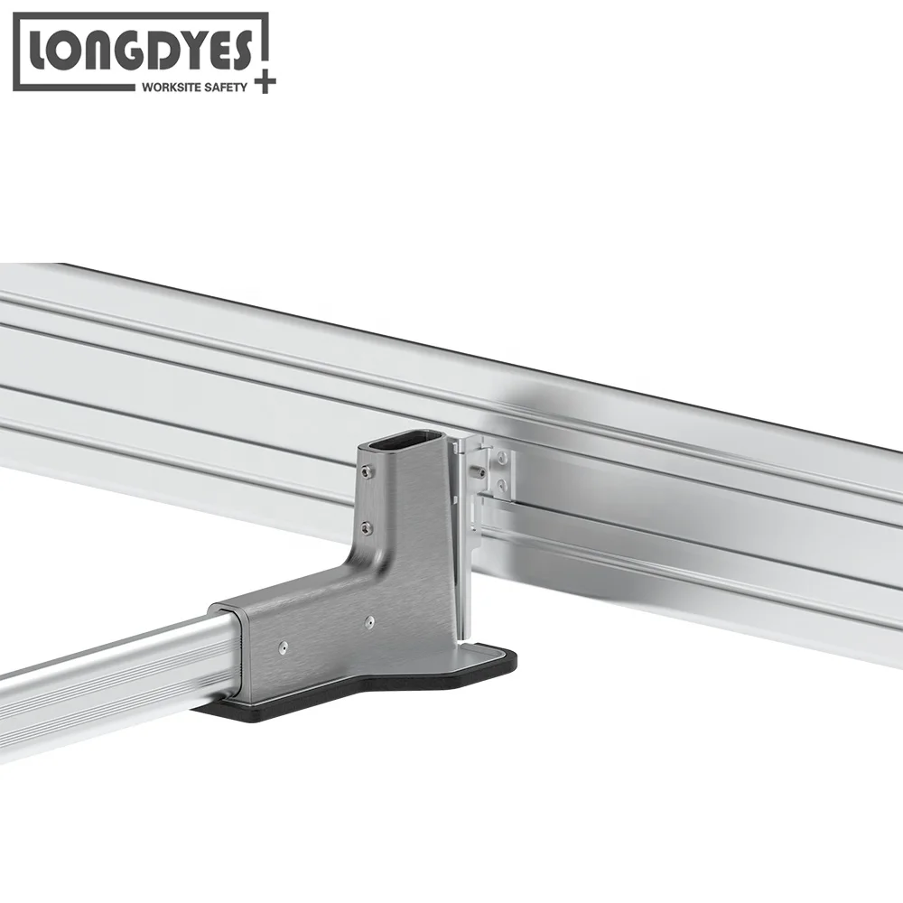Free Standing Guardrail System for Use on Flat Surfaces